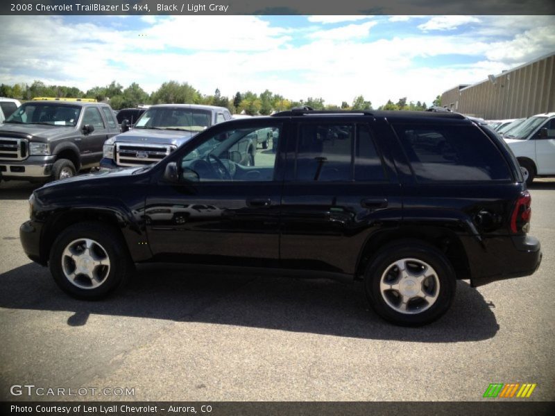 Black / Light Gray 2008 Chevrolet TrailBlazer LS 4x4
