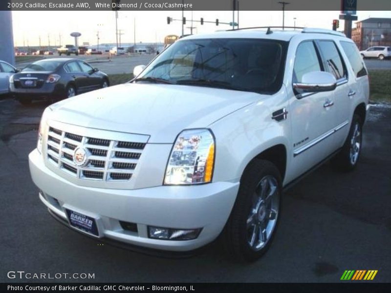 White Diamond / Cocoa/Cashmere 2009 Cadillac Escalade AWD