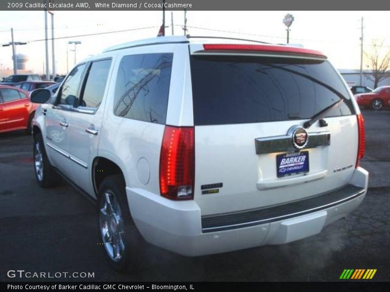 White Diamond / Cocoa/Cashmere 2009 Cadillac Escalade AWD
