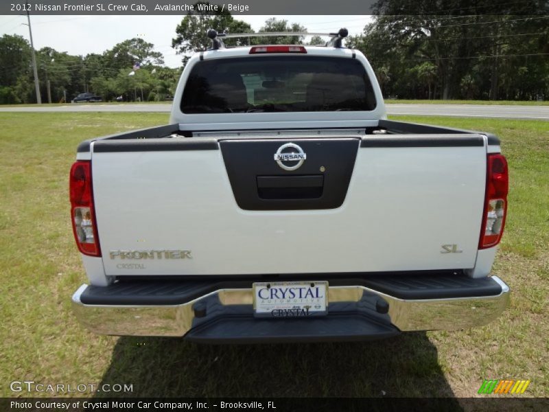 Avalanche White / Beige 2012 Nissan Frontier SL Crew Cab