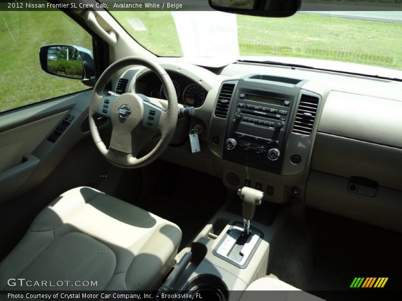 Avalanche White / Beige 2012 Nissan Frontier SL Crew Cab