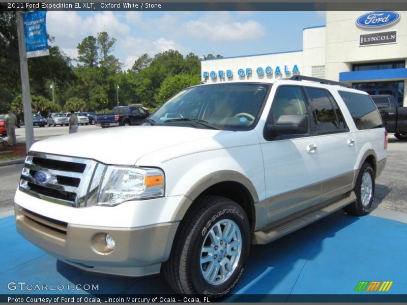 Oxford White / Stone 2011 Ford Expedition EL XLT