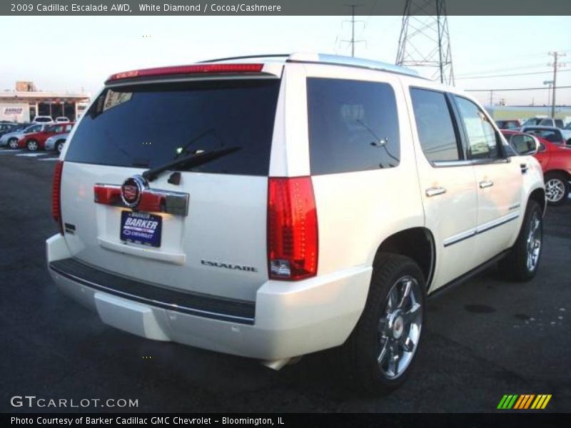 White Diamond / Cocoa/Cashmere 2009 Cadillac Escalade AWD