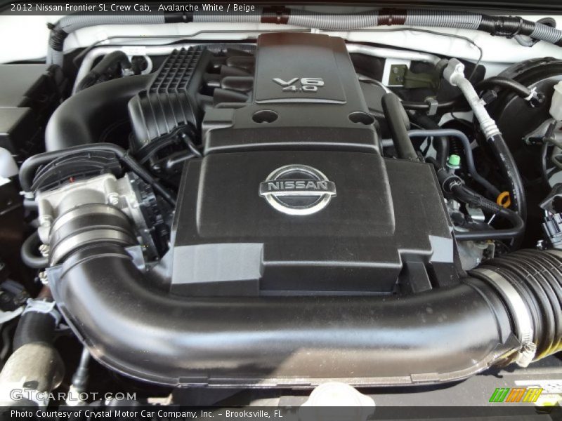 Avalanche White / Beige 2012 Nissan Frontier SL Crew Cab