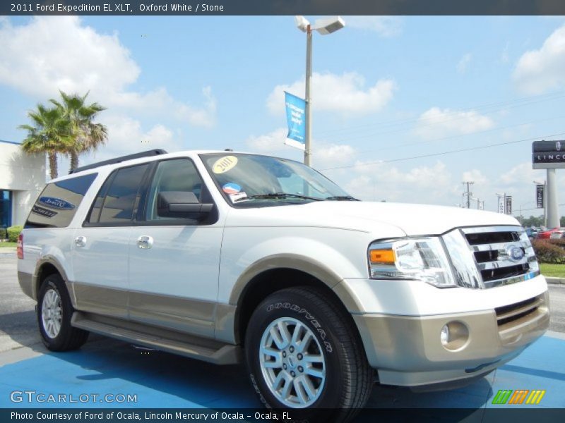 Oxford White / Stone 2011 Ford Expedition EL XLT
