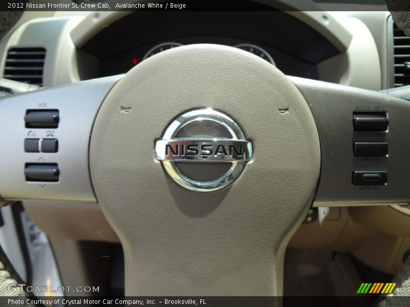 Avalanche White / Beige 2012 Nissan Frontier SL Crew Cab
