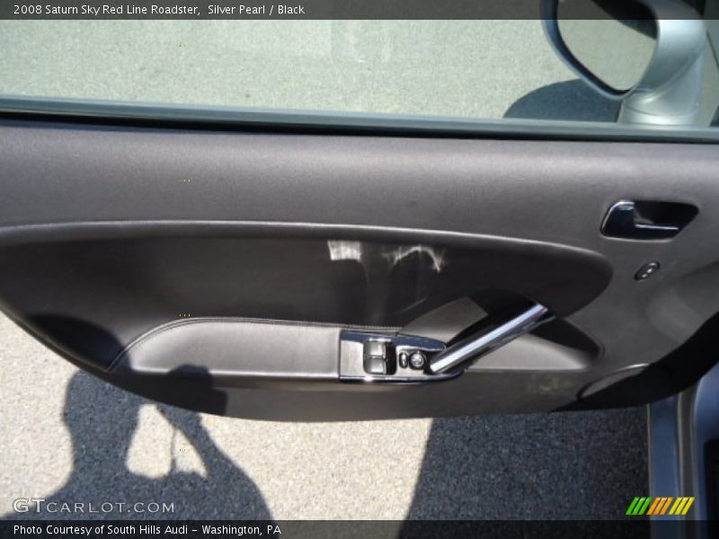 Silver Pearl / Black 2008 Saturn Sky Red Line Roadster