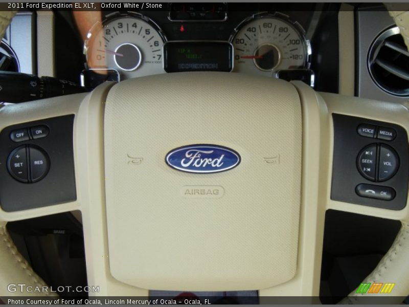 Oxford White / Stone 2011 Ford Expedition EL XLT