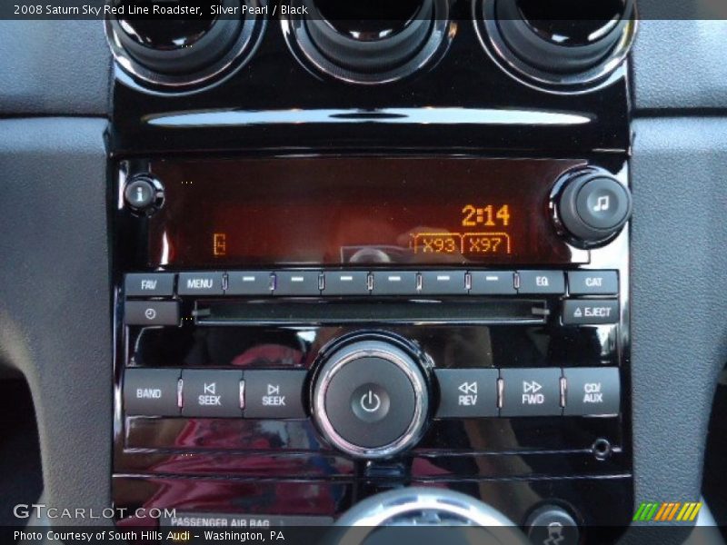 Silver Pearl / Black 2008 Saturn Sky Red Line Roadster