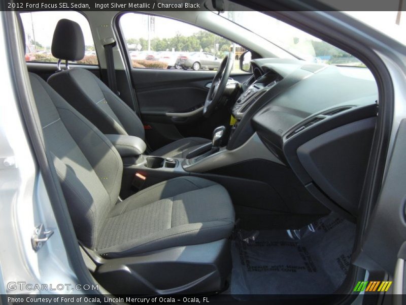 Ingot Silver Metallic / Charcoal Black 2012 Ford Focus SEL Sedan