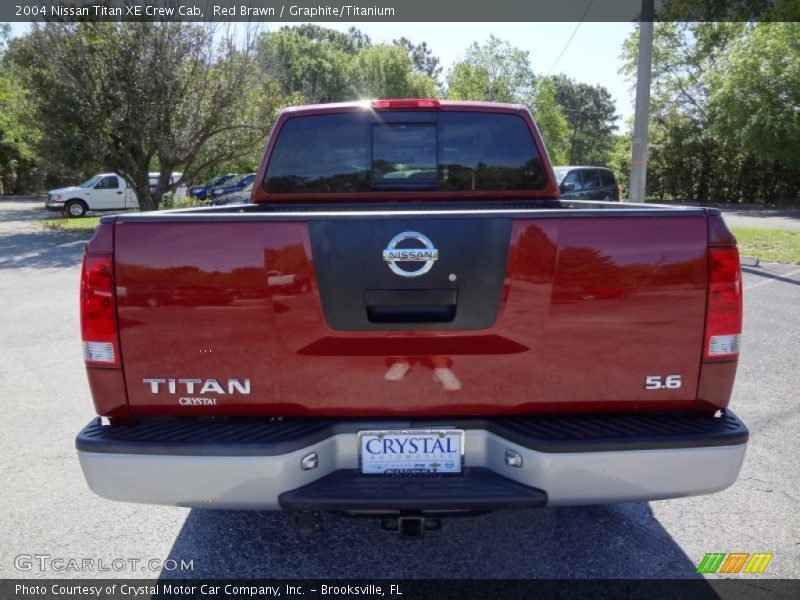 Red Brawn / Graphite/Titanium 2004 Nissan Titan XE Crew Cab