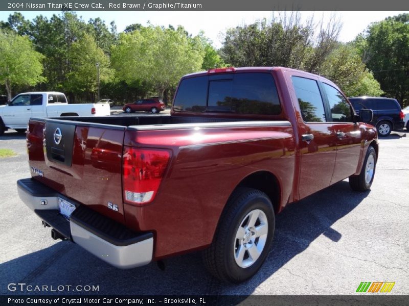 Red Brawn / Graphite/Titanium 2004 Nissan Titan XE Crew Cab