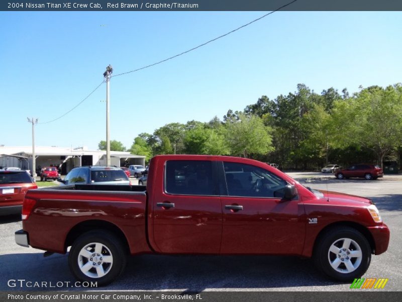 Red Brawn / Graphite/Titanium 2004 Nissan Titan XE Crew Cab