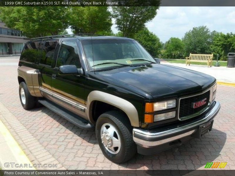 Front 3/4 View of 1999 Suburban K1500 SLT 4x4 Dually