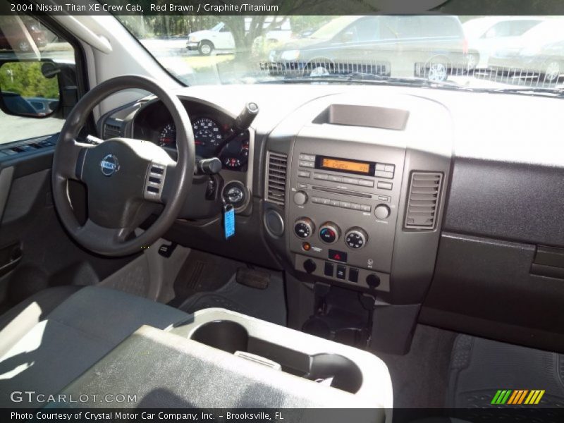 Red Brawn / Graphite/Titanium 2004 Nissan Titan XE Crew Cab