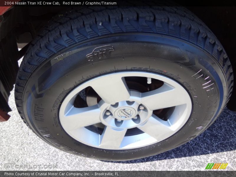 Red Brawn / Graphite/Titanium 2004 Nissan Titan XE Crew Cab