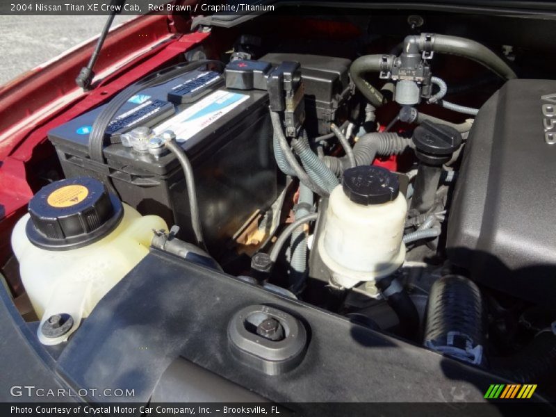Red Brawn / Graphite/Titanium 2004 Nissan Titan XE Crew Cab