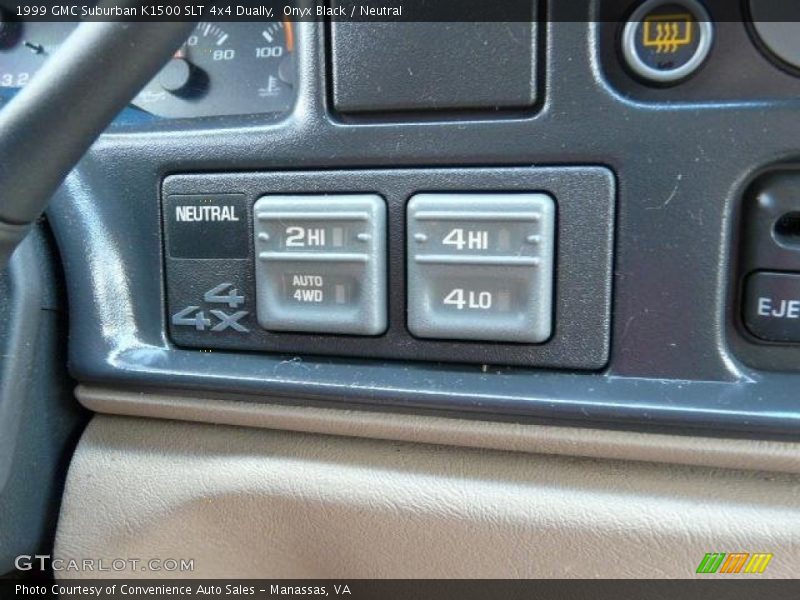 Controls of 1999 Suburban K1500 SLT 4x4 Dually