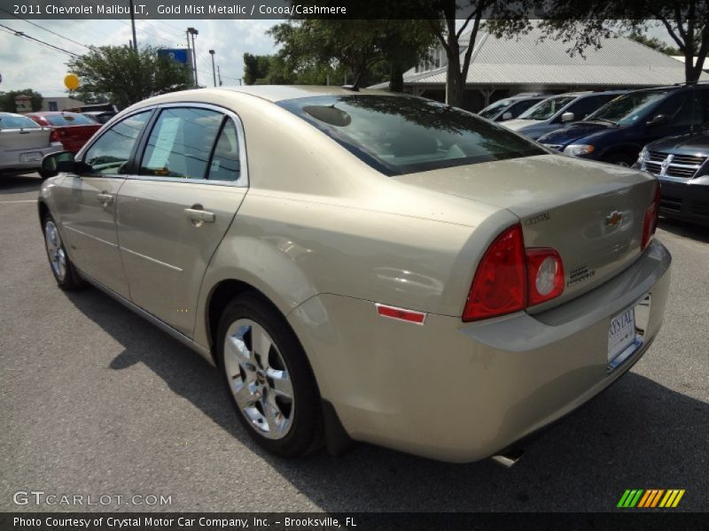 Gold Mist Metallic / Cocoa/Cashmere 2011 Chevrolet Malibu LT
