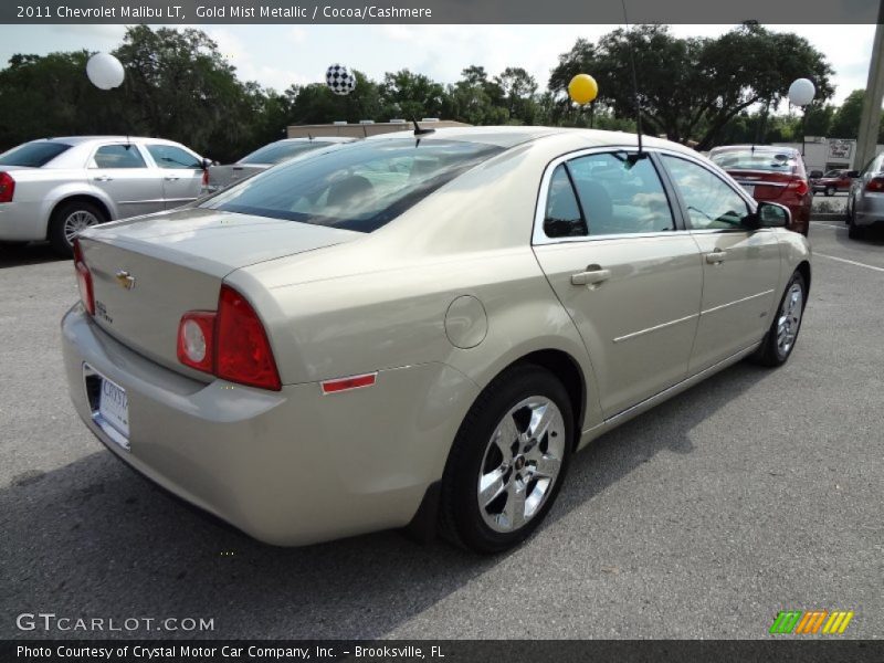 Gold Mist Metallic / Cocoa/Cashmere 2011 Chevrolet Malibu LT