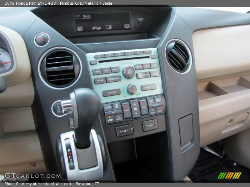 Nimbus Gray Metallic / Beige 2009 Honda Pilot EX-L 4WD