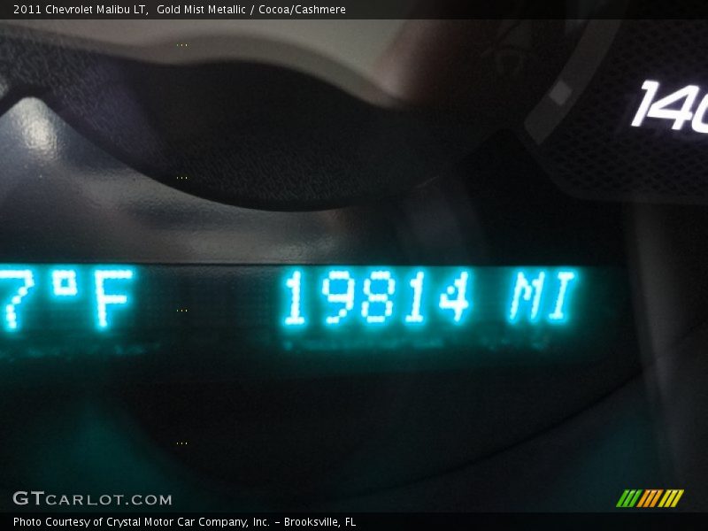Gold Mist Metallic / Cocoa/Cashmere 2011 Chevrolet Malibu LT