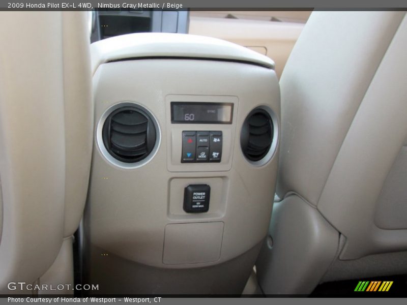 Nimbus Gray Metallic / Beige 2009 Honda Pilot EX-L 4WD