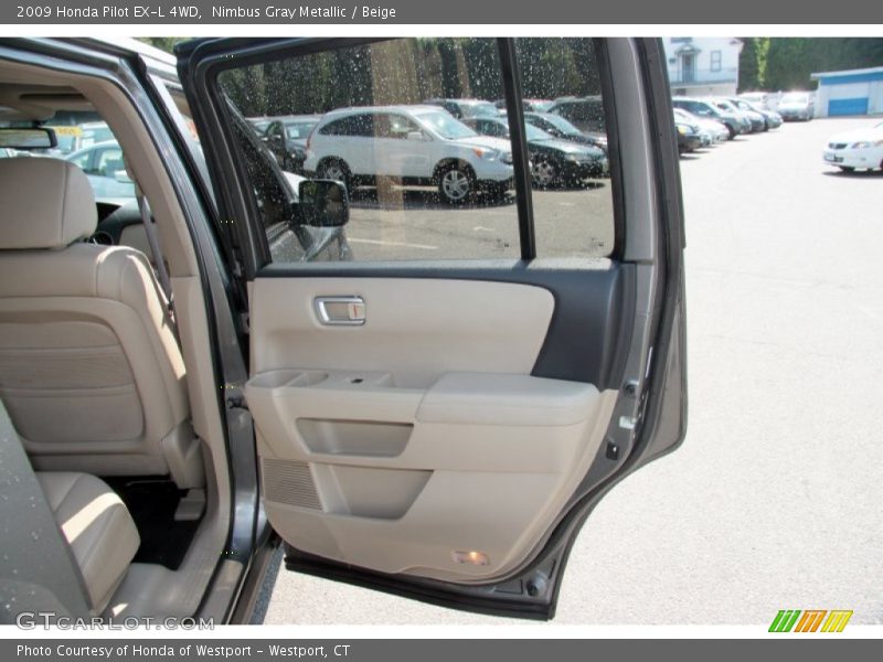 Nimbus Gray Metallic / Beige 2009 Honda Pilot EX-L 4WD