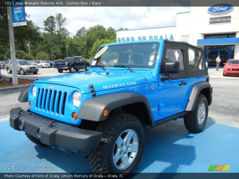 Cosmos Blue / Black 2011 Jeep Wrangler Rubicon 4x4