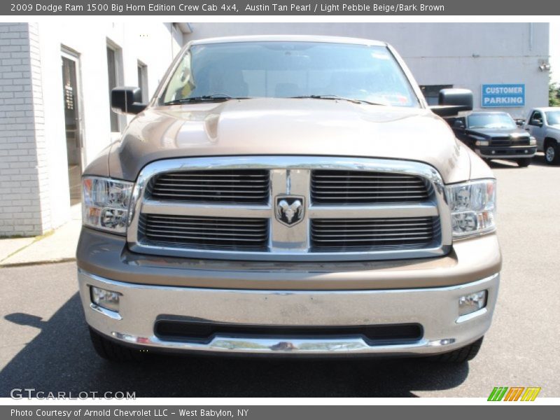 Austin Tan Pearl / Light Pebble Beige/Bark Brown 2009 Dodge Ram 1500 Big Horn Edition Crew Cab 4x4