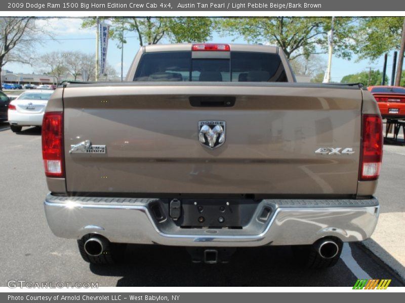 Austin Tan Pearl / Light Pebble Beige/Bark Brown 2009 Dodge Ram 1500 Big Horn Edition Crew Cab 4x4