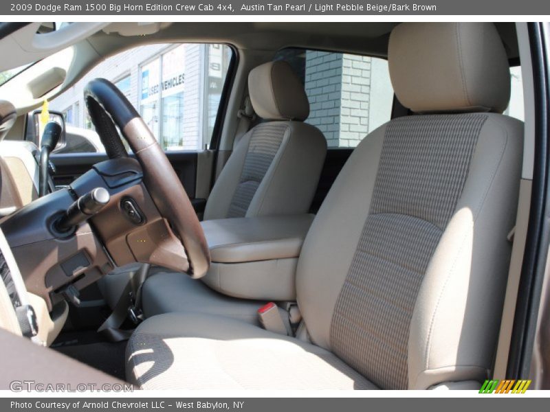 Austin Tan Pearl / Light Pebble Beige/Bark Brown 2009 Dodge Ram 1500 Big Horn Edition Crew Cab 4x4