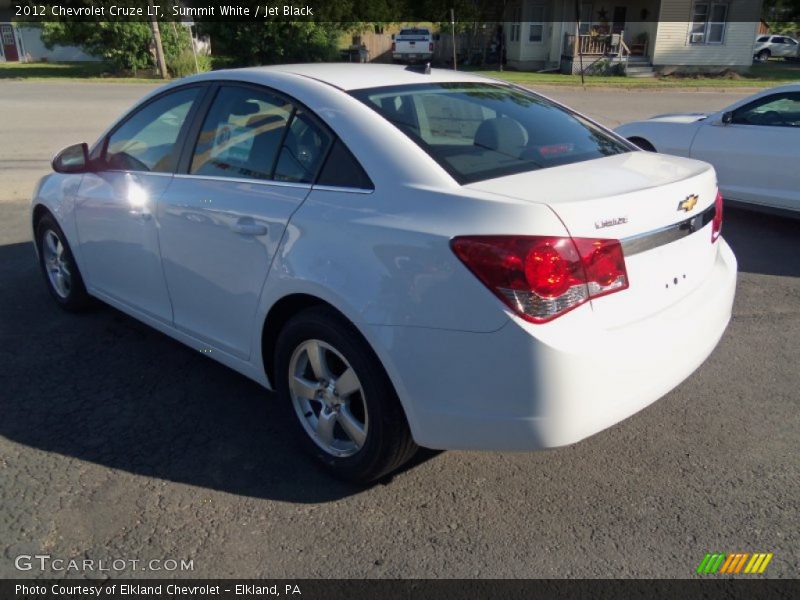 Summit White / Jet Black 2012 Chevrolet Cruze LT