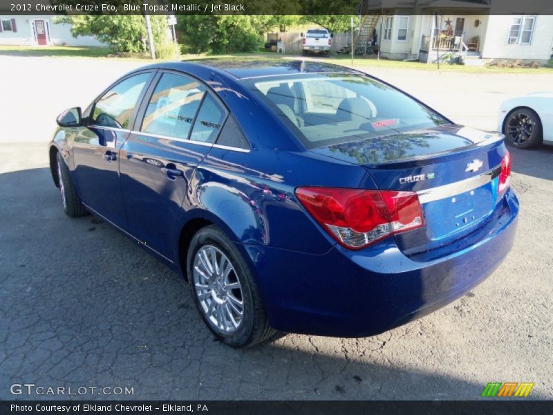 Blue Topaz Metallic / Jet Black 2012 Chevrolet Cruze Eco