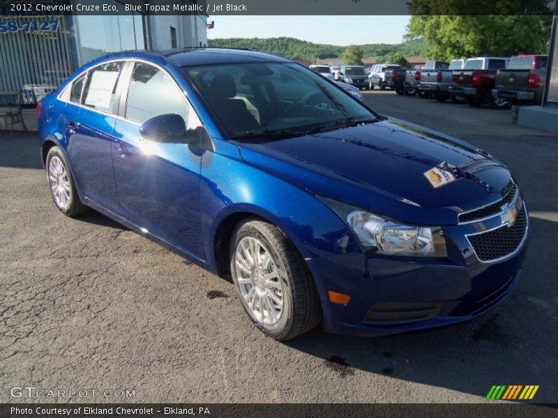 Blue Topaz Metallic / Jet Black 2012 Chevrolet Cruze Eco