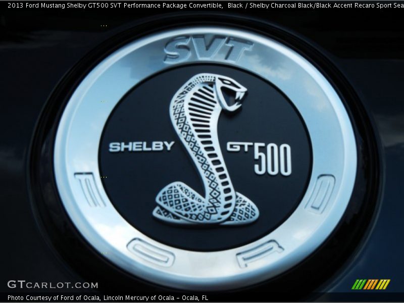  2013 Mustang Shelby GT500 SVT Performance Package Convertible Logo