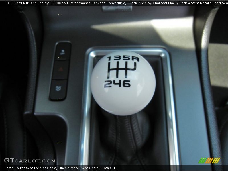  2013 Mustang Shelby GT500 SVT Performance Package Convertible 6 Speed Manual Shifter