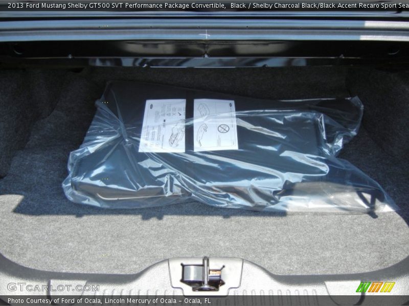  2013 Mustang Shelby GT500 SVT Performance Package Convertible Trunk