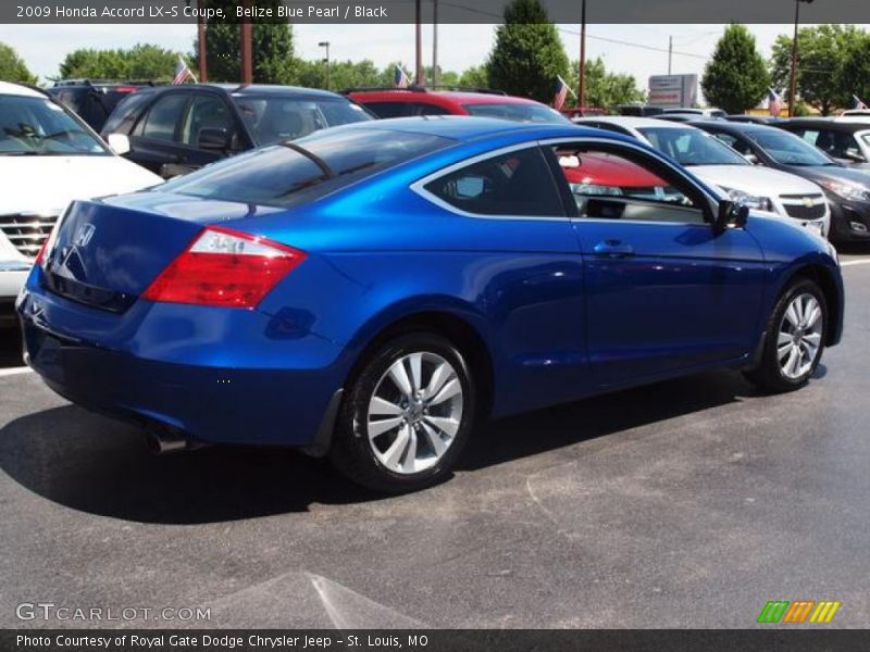 Belize Blue Pearl / Black 2009 Honda Accord LX-S Coupe