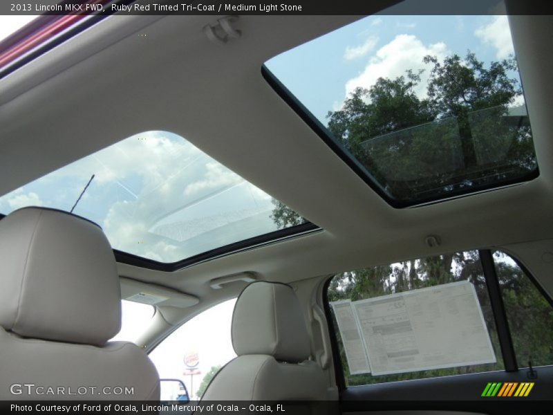 Sunroof of 2013 MKX FWD