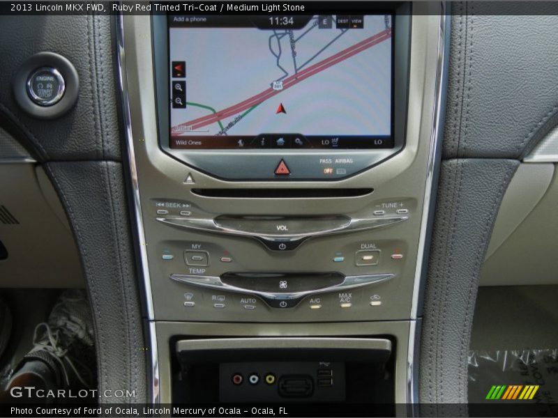 Navigation of 2013 MKX FWD