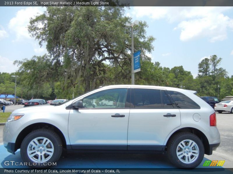 Ingot Silver Metallic / Medium Light Stone 2013 Ford Edge SE