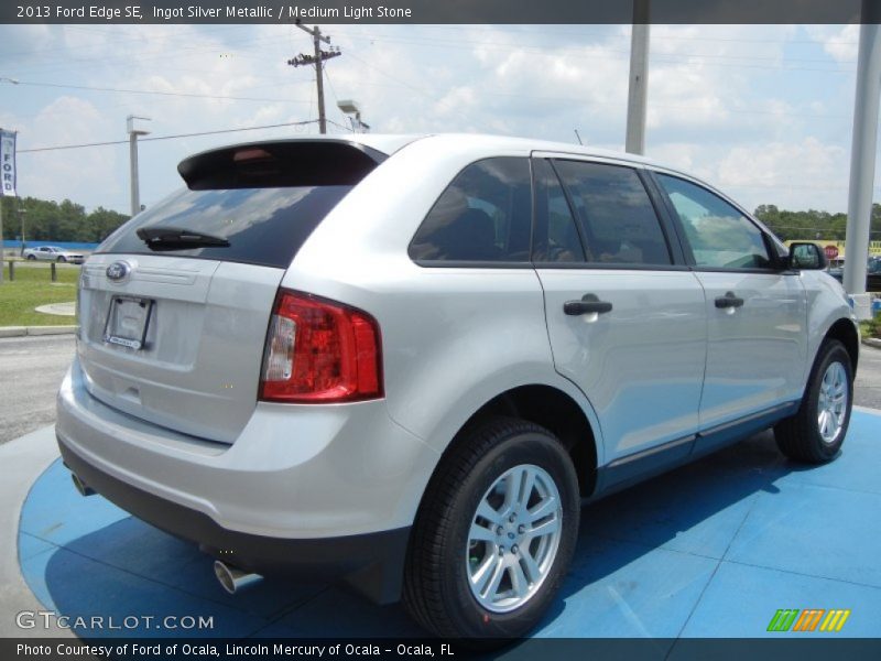 Ingot Silver Metallic / Medium Light Stone 2013 Ford Edge SE