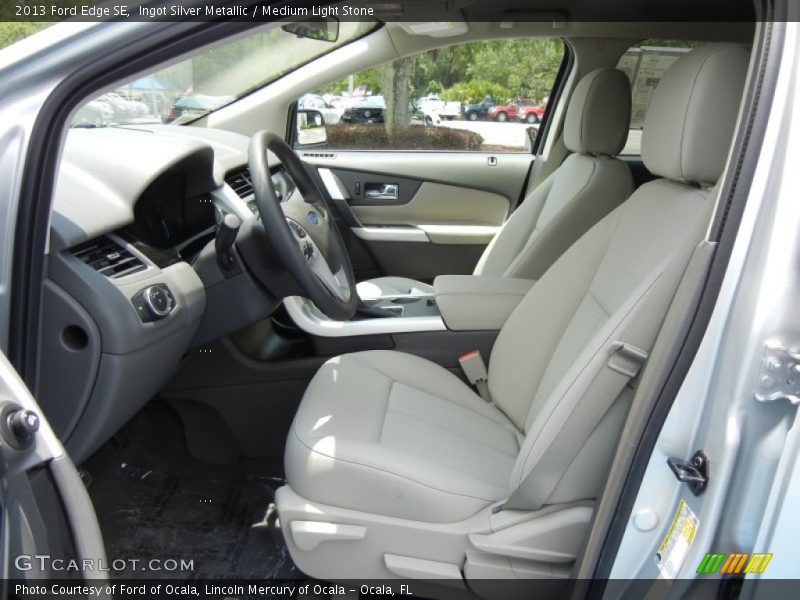 Ingot Silver Metallic / Medium Light Stone 2013 Ford Edge SE