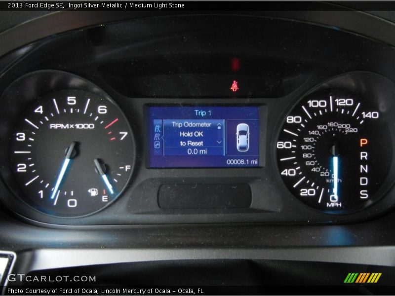 Ingot Silver Metallic / Medium Light Stone 2013 Ford Edge SE