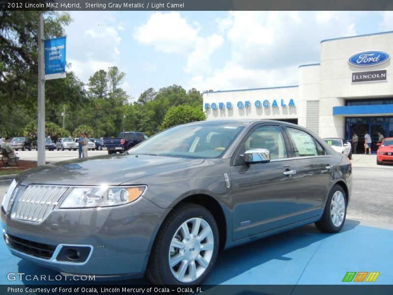 Sterling Gray Metallic / Light Camel 2012 Lincoln MKZ Hybrid