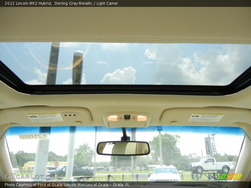 Sterling Gray Metallic / Light Camel 2012 Lincoln MKZ Hybrid