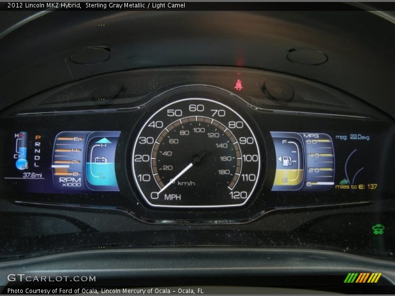 Sterling Gray Metallic / Light Camel 2012 Lincoln MKZ Hybrid