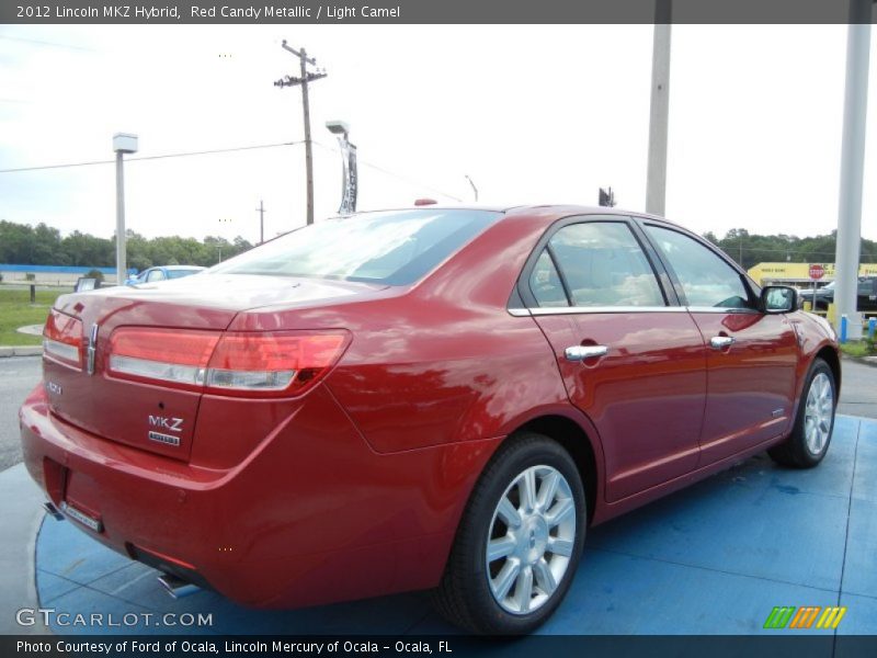 Red Candy Metallic / Light Camel 2012 Lincoln MKZ Hybrid
