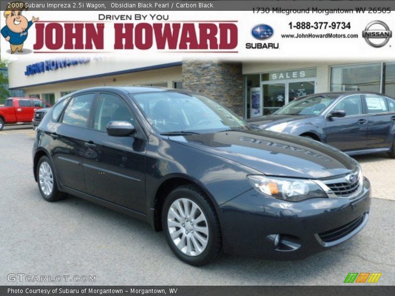 Obsidian Black Pearl / Carbon Black 2008 Subaru Impreza 2.5i Wagon